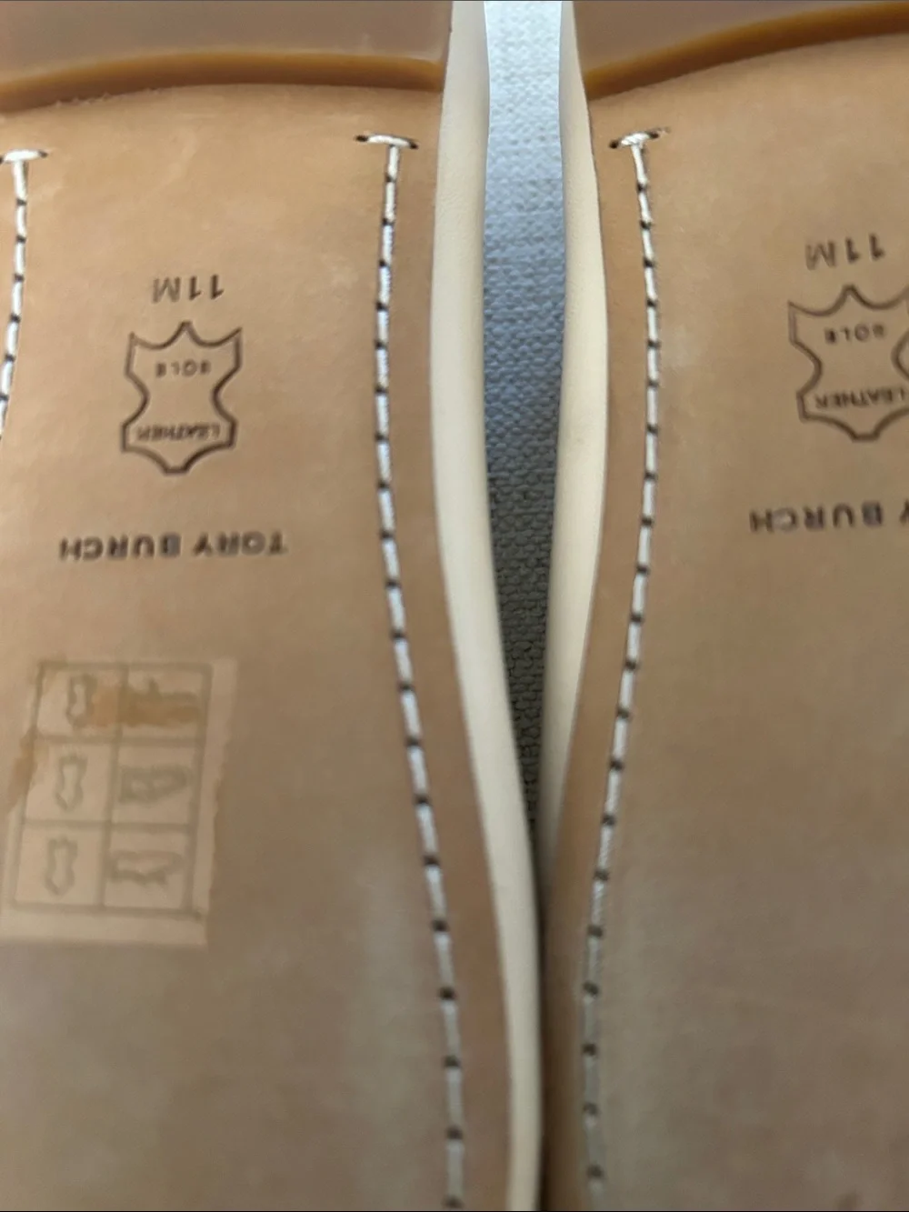 Tory Burch Georgia Ballet Leather Brie, Size 11, NWT no box